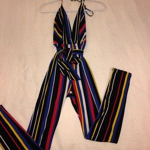 Fashion Nova Stripped Jumpsuit